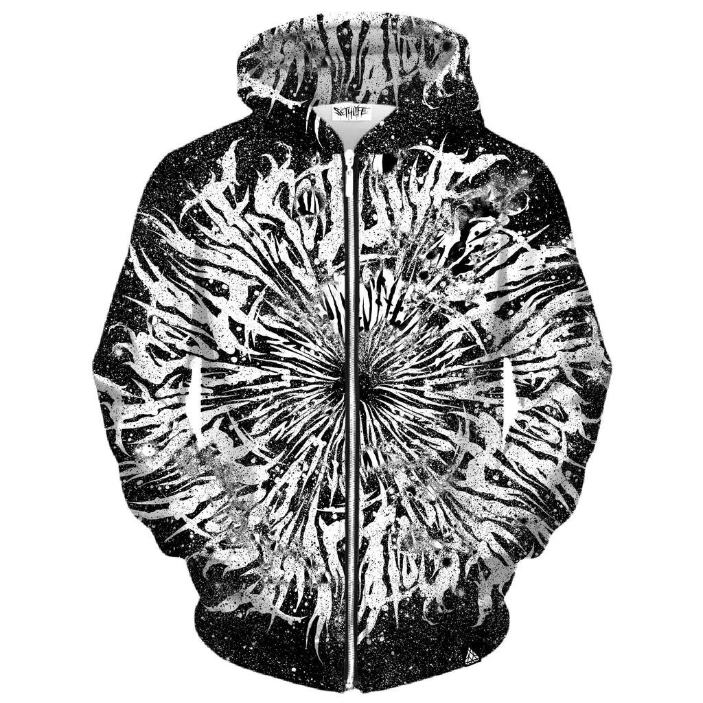 DARK GRIME MANDALA ZIP UP HOODIE