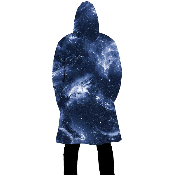 DEEP BLUE SPACE ZIP UP CLOAK