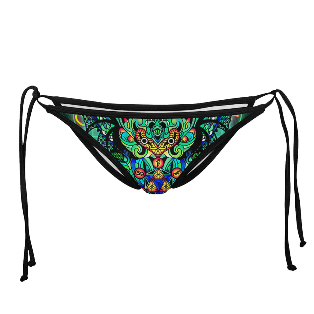 DEMIURGE BLACK STRING BIKINI BOTTOMS