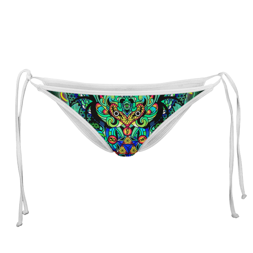 DEMIURGE WHITE STRING BIKINI BOTTOMS