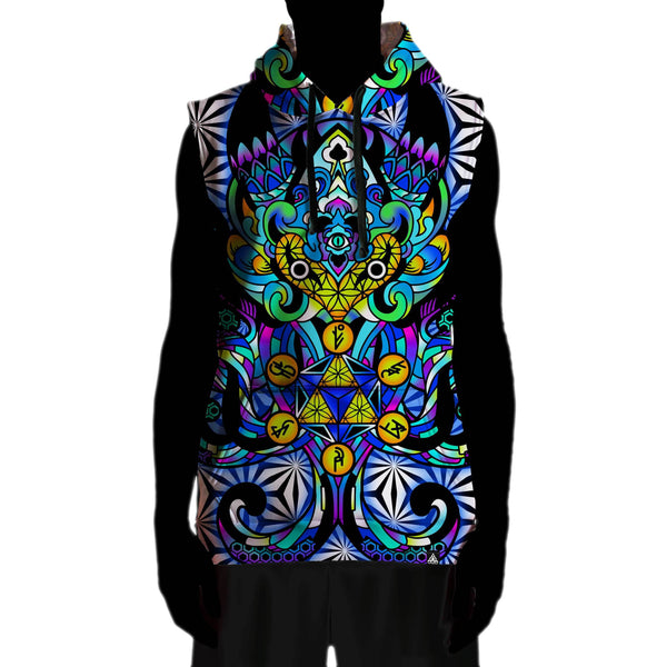 DISAMBIGUATION SLEEVELESS HOODIE