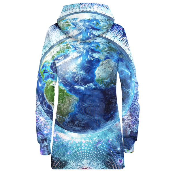 EARTH HOODIE DRESS