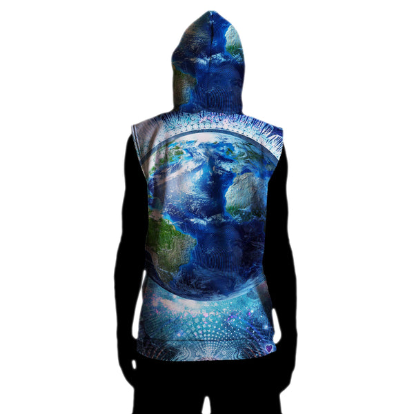 EARTH SLEEVELESS HOODIE