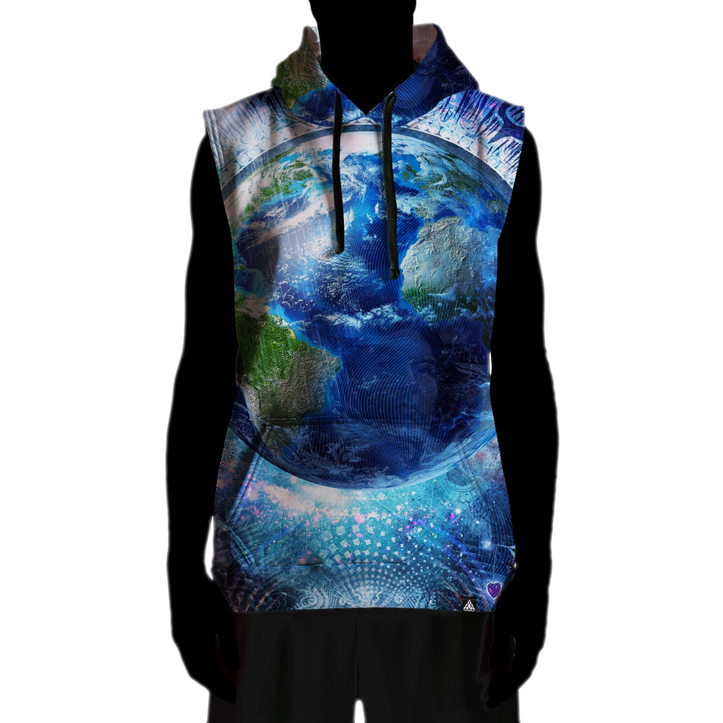 EARTH SLEEVELESS HOODIE