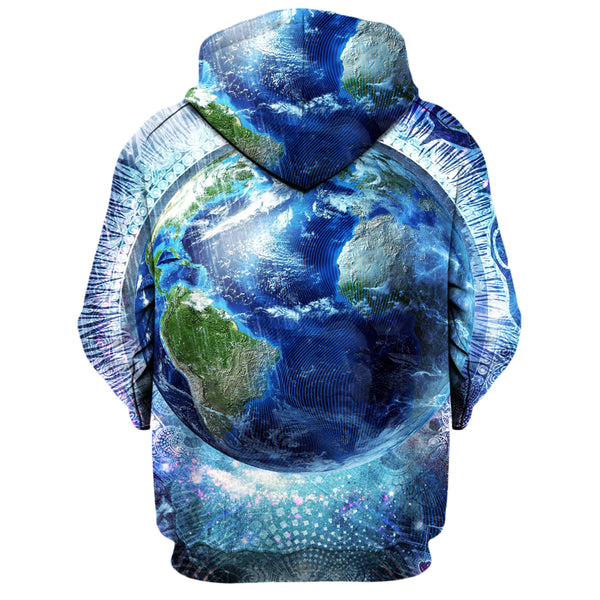 EARTH ZIP UP HOODIE