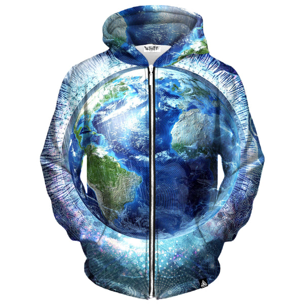 EARTH ZIP UP HOODIE