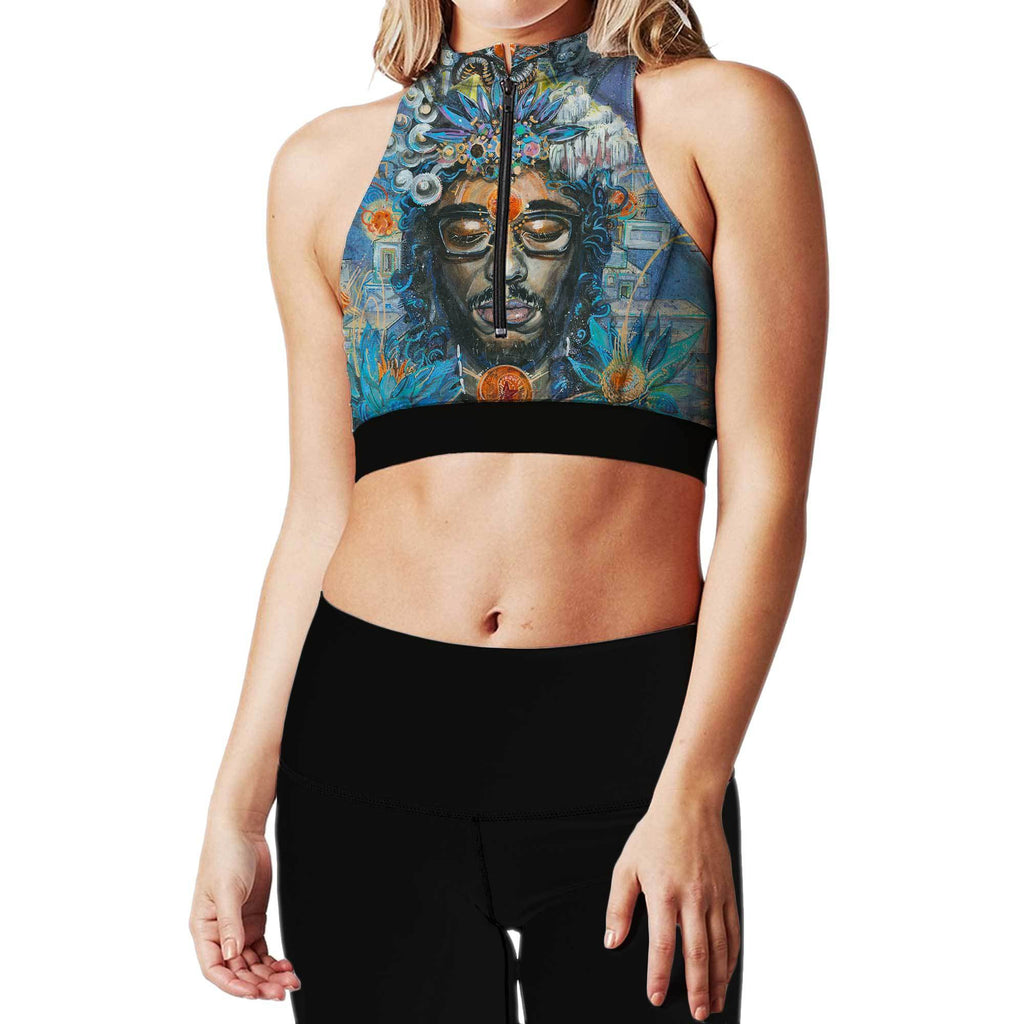 EMPEROR ZIP UP SPORTS BRA