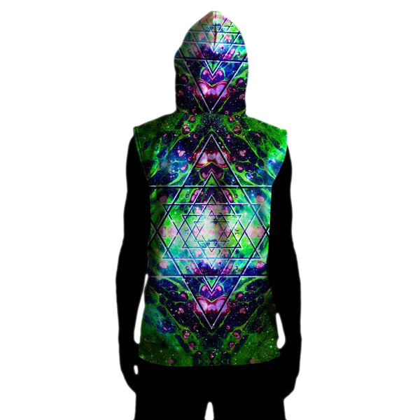 ENLIGHTENED EARTH SLEEVELESS HOODIE