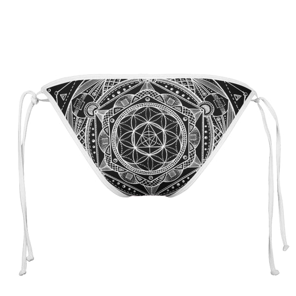 ESOTERIC WHITE STRING BIKINI TOP BIKINI BOTTOMS