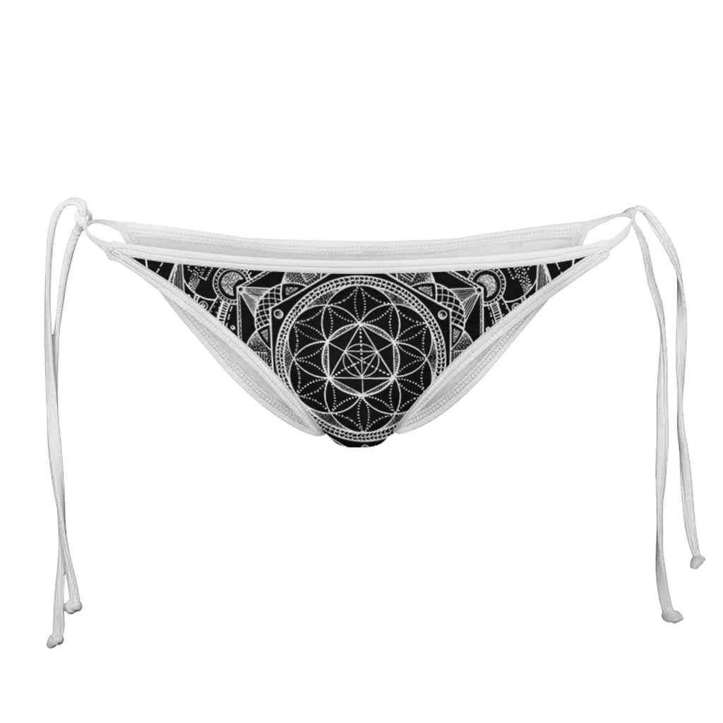 ESOTERIC WHITE STRING BIKINI TOP BIKINI BOTTOMS
