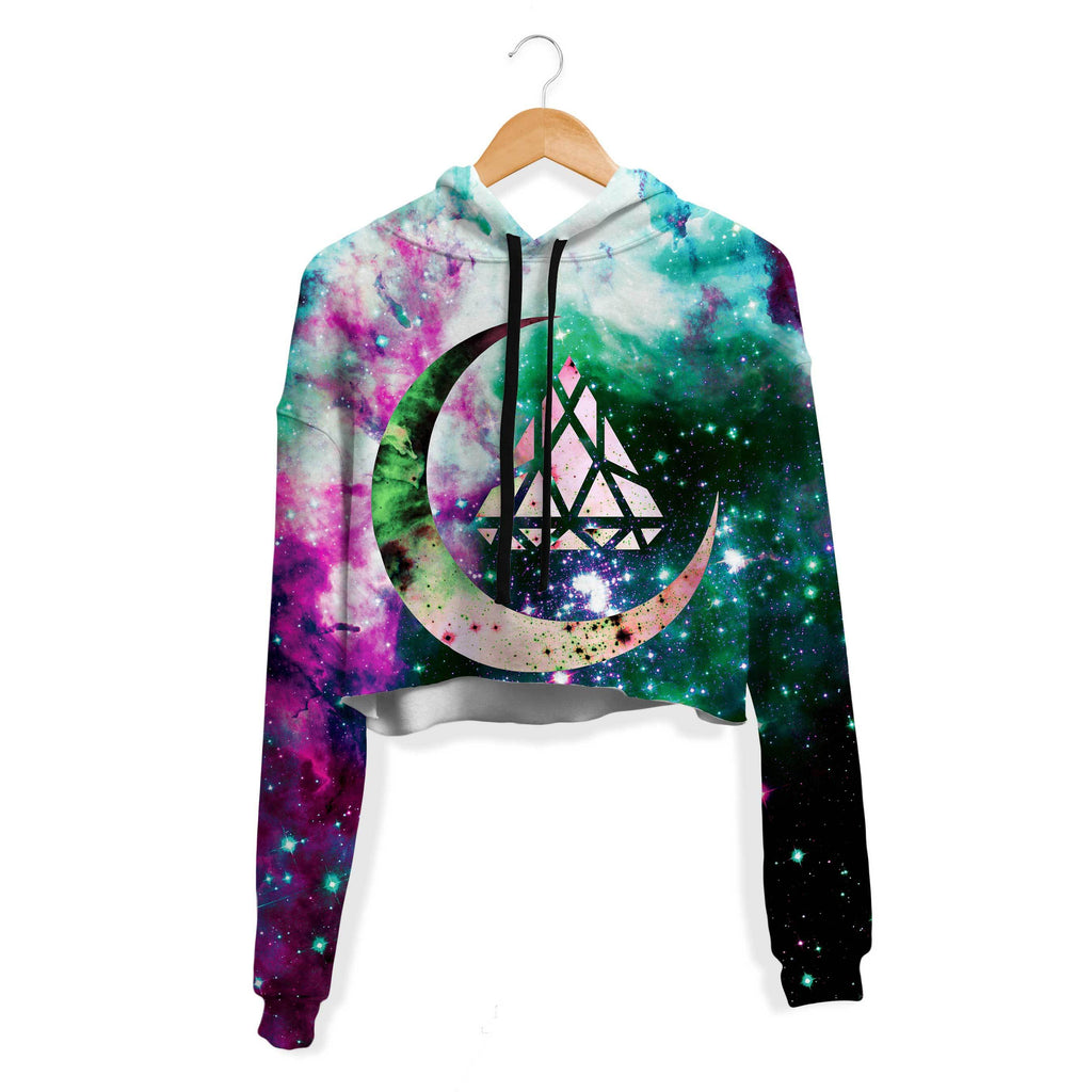 EXOTIC MOON CROP HOODIE