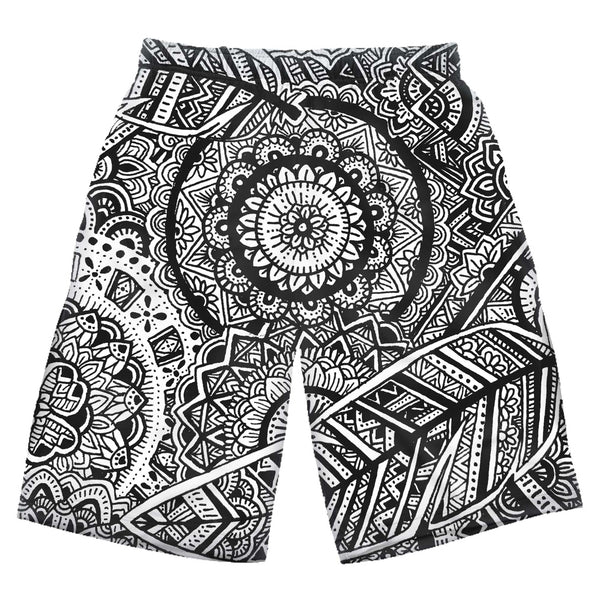 FEATHER MANDALA SHORTS