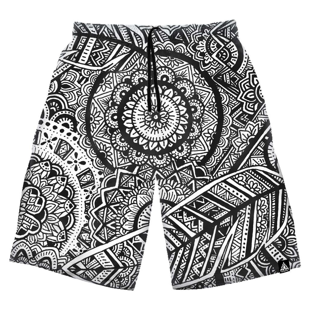 FEATHER MANDALA SHORTS