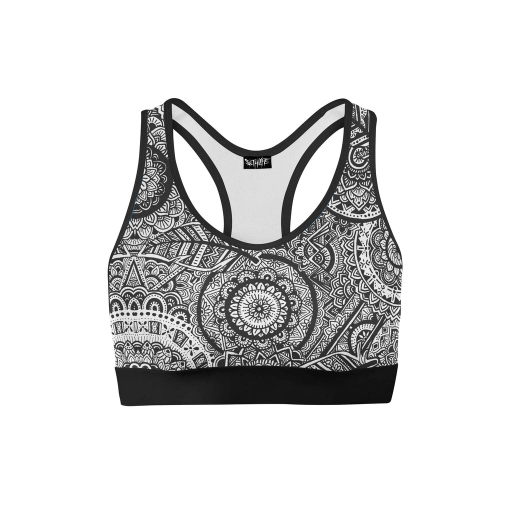 FEATHER MANDALA SPORTS BRA