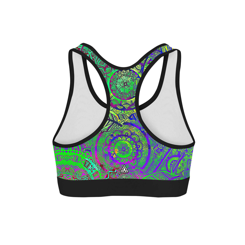 FEATHER MANDALA VIBE SPORTS BRA