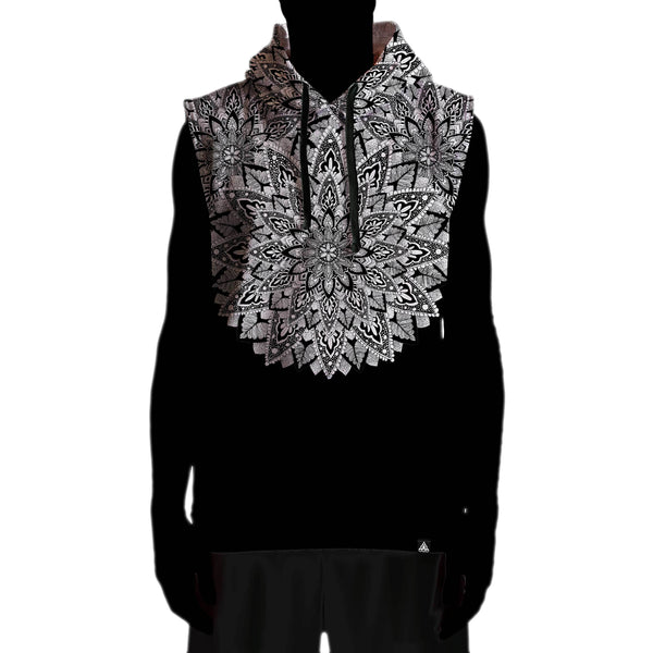 FLORAMANDALA SLEEVELESS HOODIE