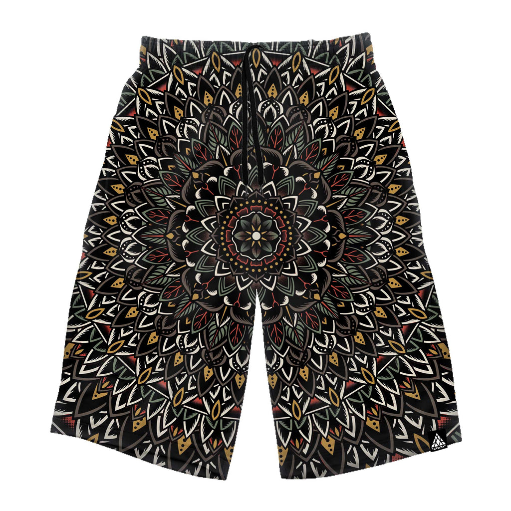 FLOWER MANDALA LONG SHORTS