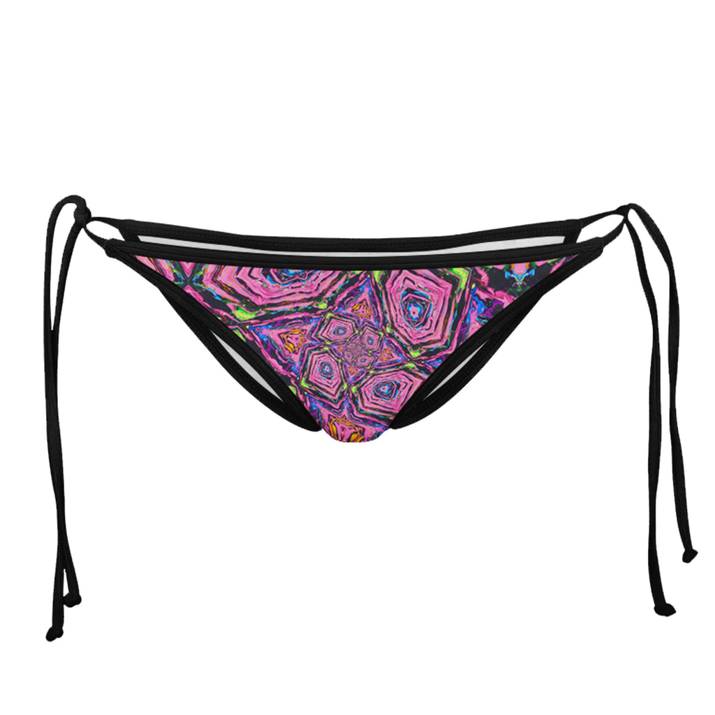 FUHD BLACK STRING BIKINI BOTTOMS