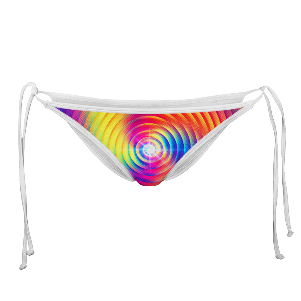 FUNDAMENTAL WHITE STRING BIKINI BOTTOMS