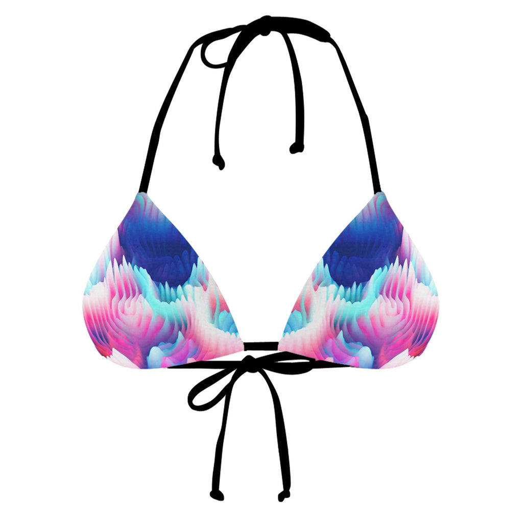 FUTURE BASS BLACK STRING BIKINI TOP