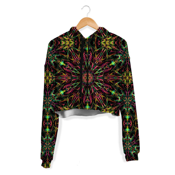 FUTURE MANDALA CROP HOODIE