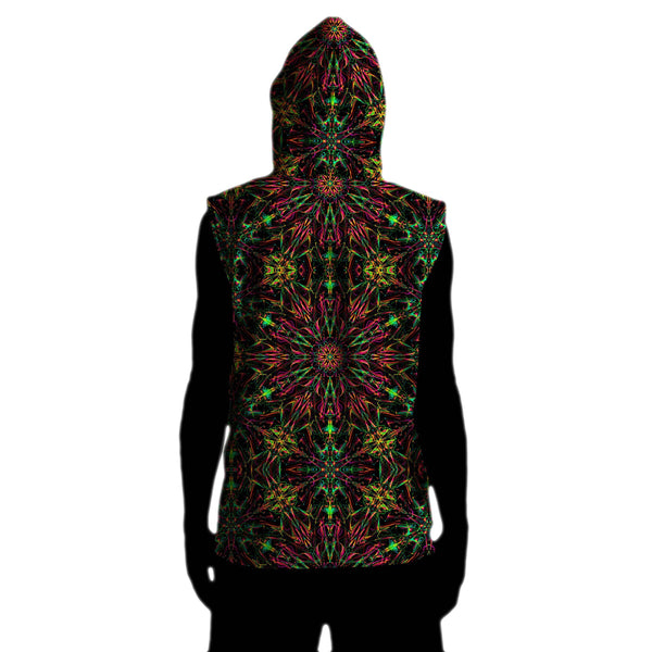 FUTURE MANDALA SLEEVELESS HOODIE