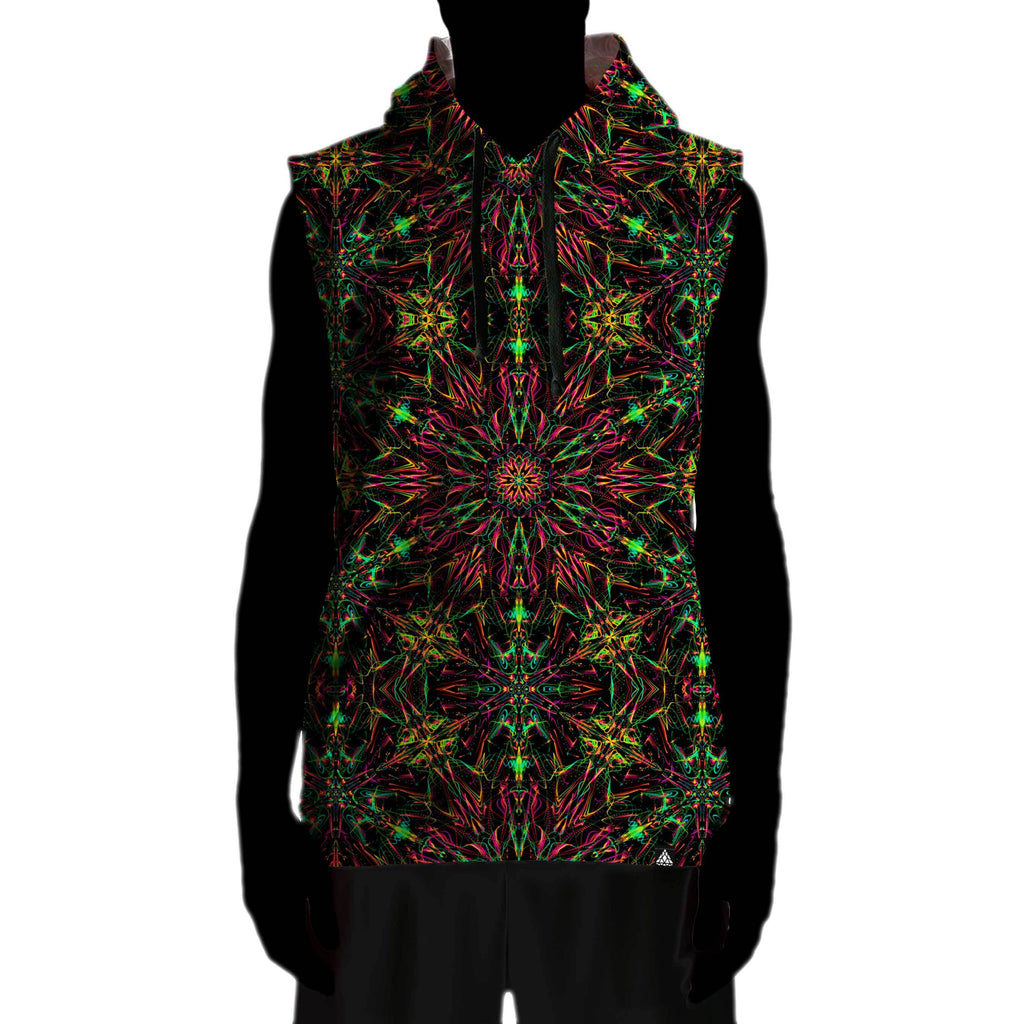 FUTURE MANDALA SLEEVELESS HOODIE