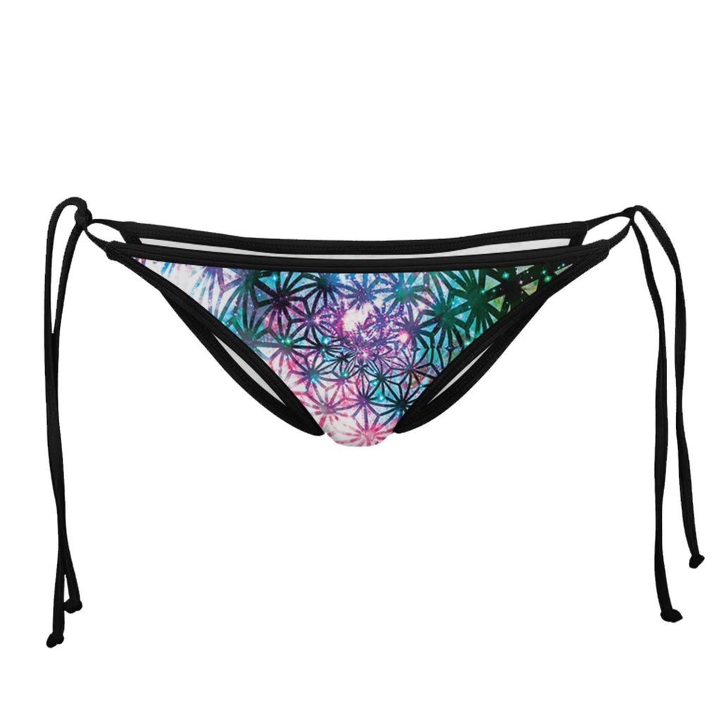 THE GIFT BLACK STRING BIKINI BOTTOMS