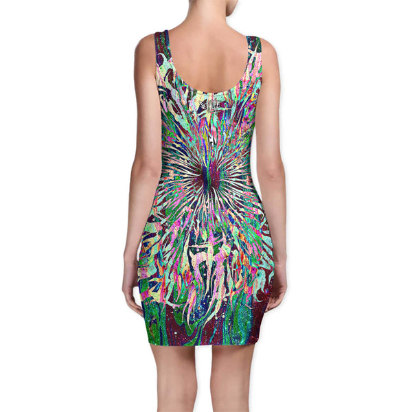 GRIME MANDALA BODYCON DRESS