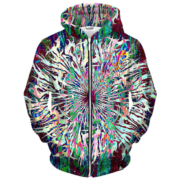 GRIME MANDALA ZIP UP HOODIE