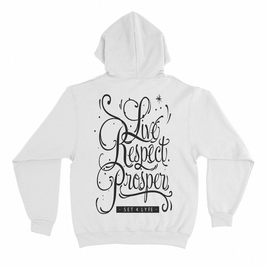 HANDWRITTEN GRAPHIC WHITE HOODIE