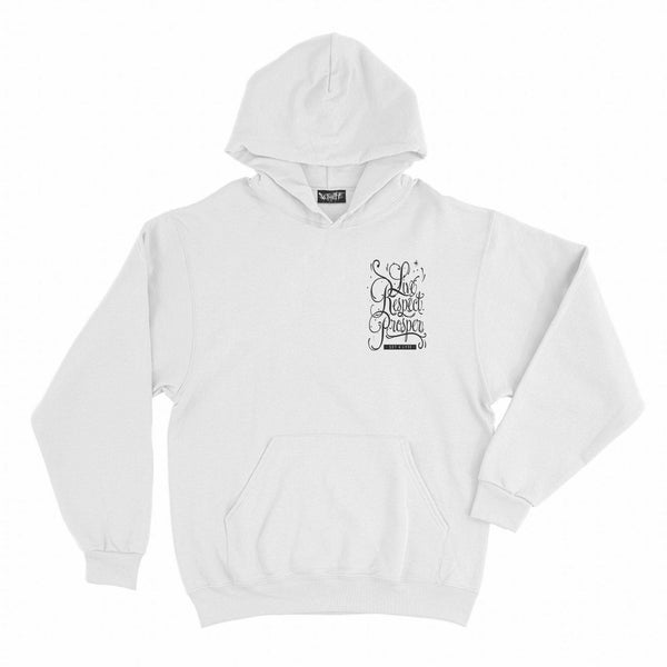 HANDWRITTEN GRAPHIC WHITE HOODIE