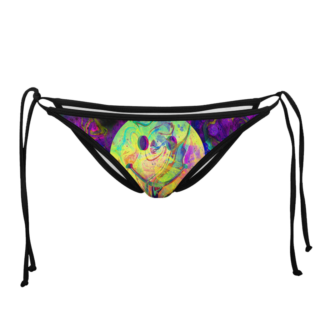 HAPPY FUN TIME BLACK STRING BIKINI BOTTOMS