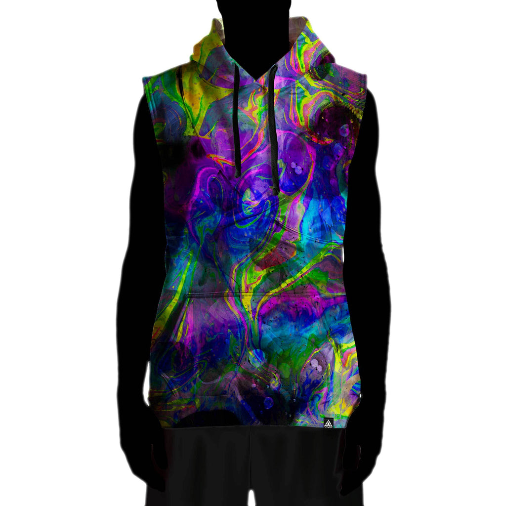 HAPPY FUN TIME SLEEVELESS HOODIE