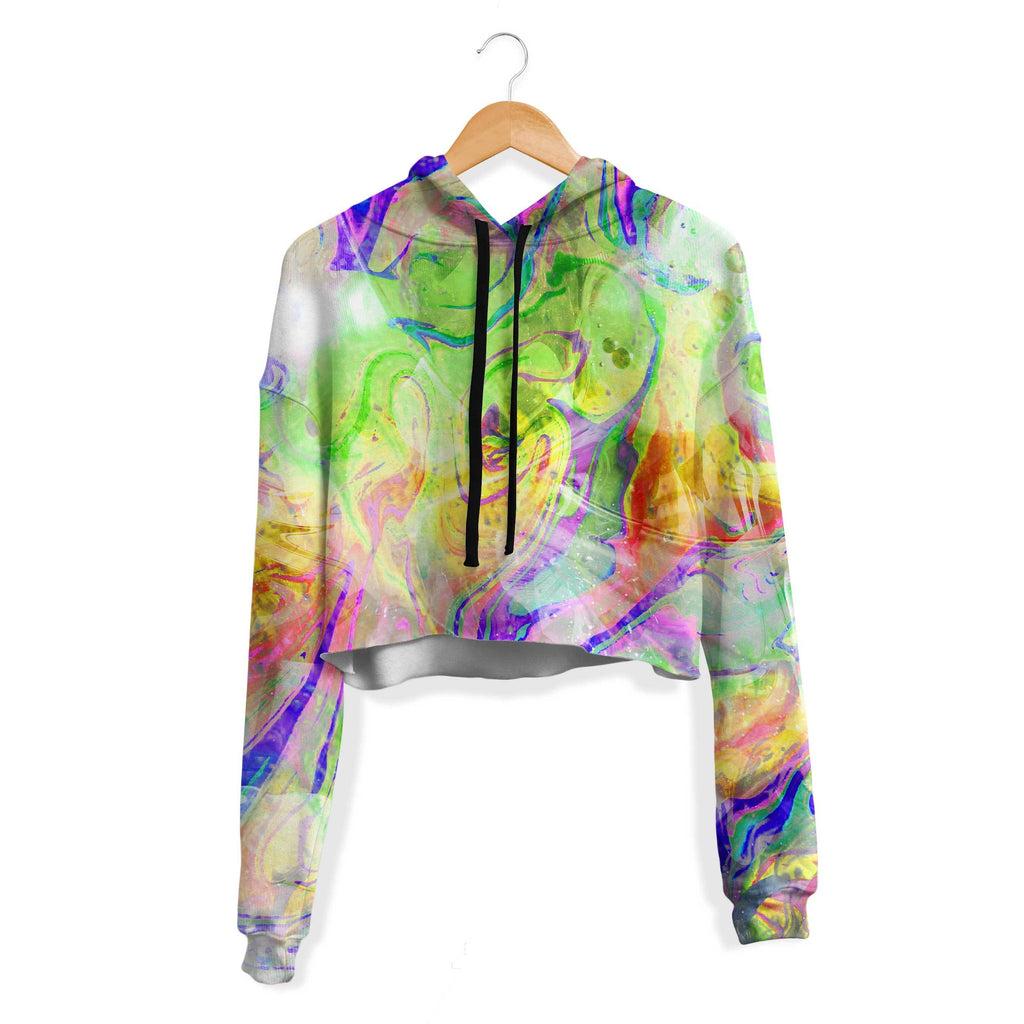 HAPPY HIGH CROP HOODIE