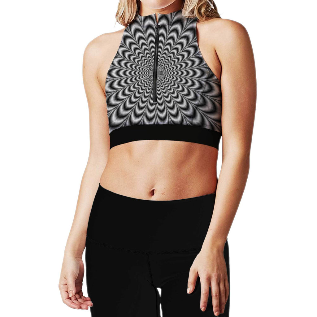 ICON ZIP UP SPORTS BRA