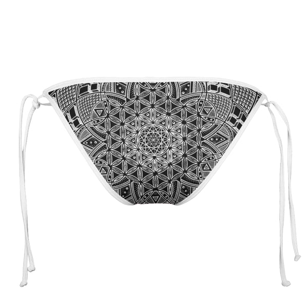 IMAGINATRIX DARK WHITE STRING BIKINI BOTTOMS