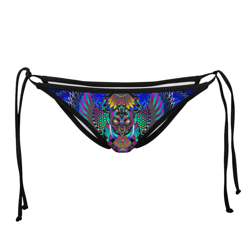 KHEPERA BLACK STRING BIKINI BOTTOMS