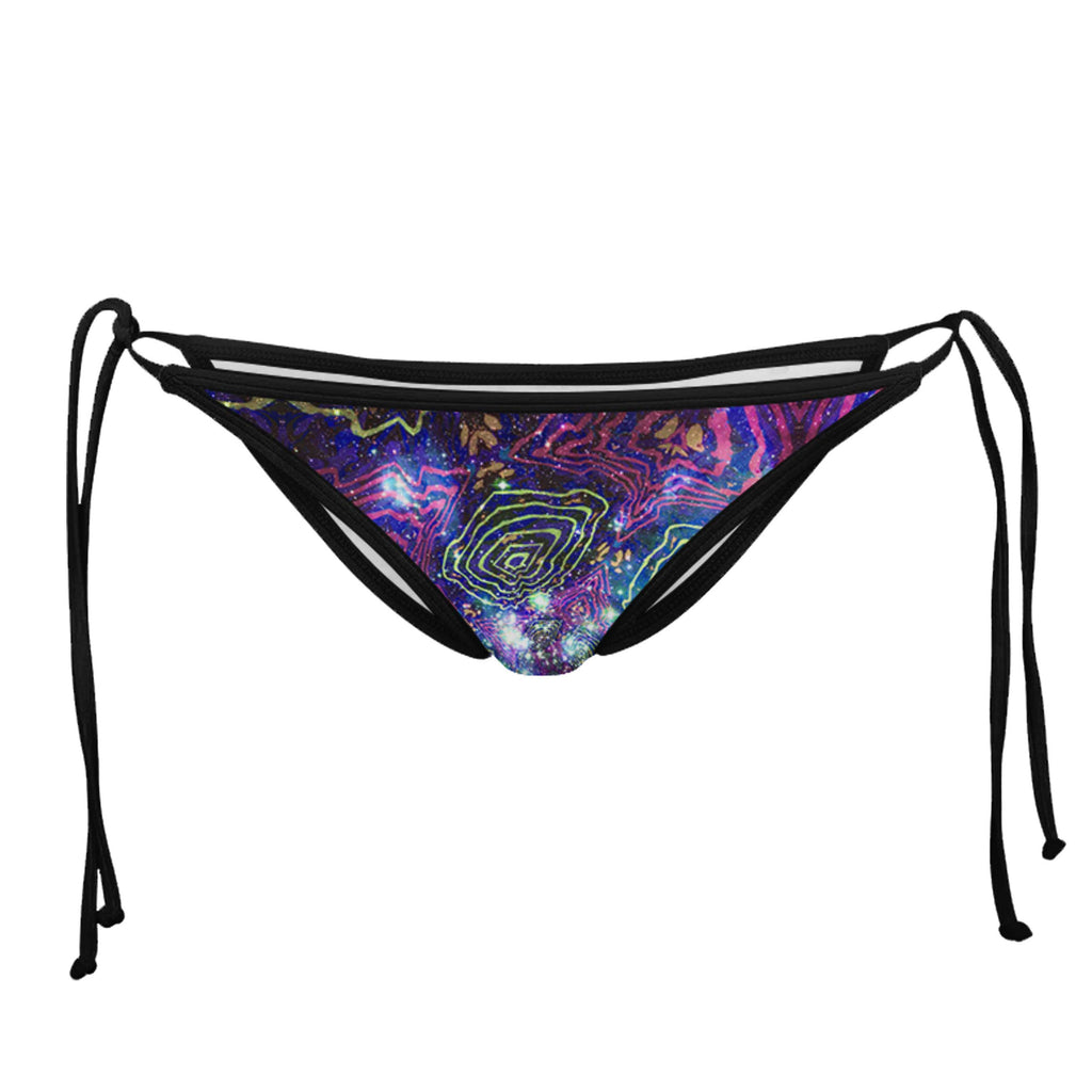 LEO PORTAL BLACK STRING BIKINI BOTTOMS