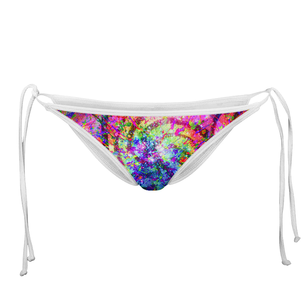 LETS GET DIZZY WHITE STRING BIKINI BOTTOMS