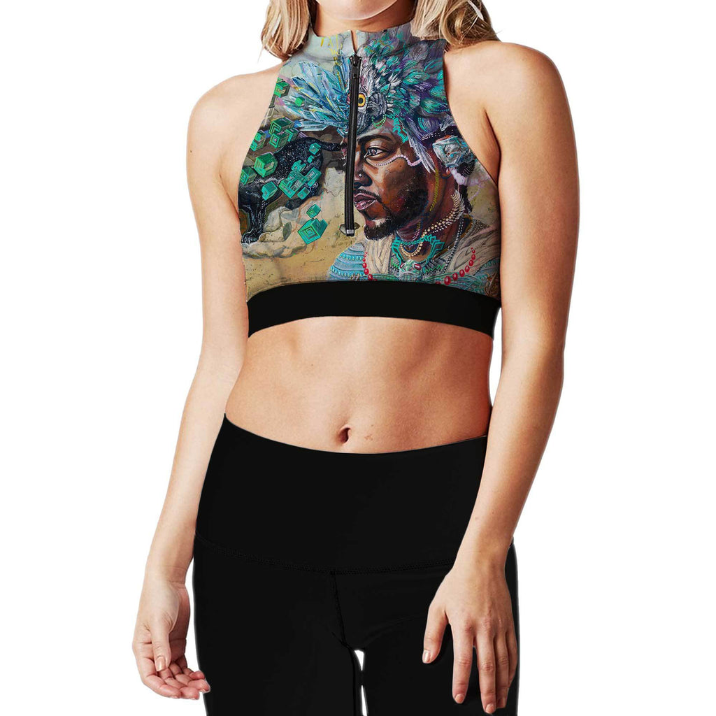 LONG LIVE ZIP UP SPORTS BRA