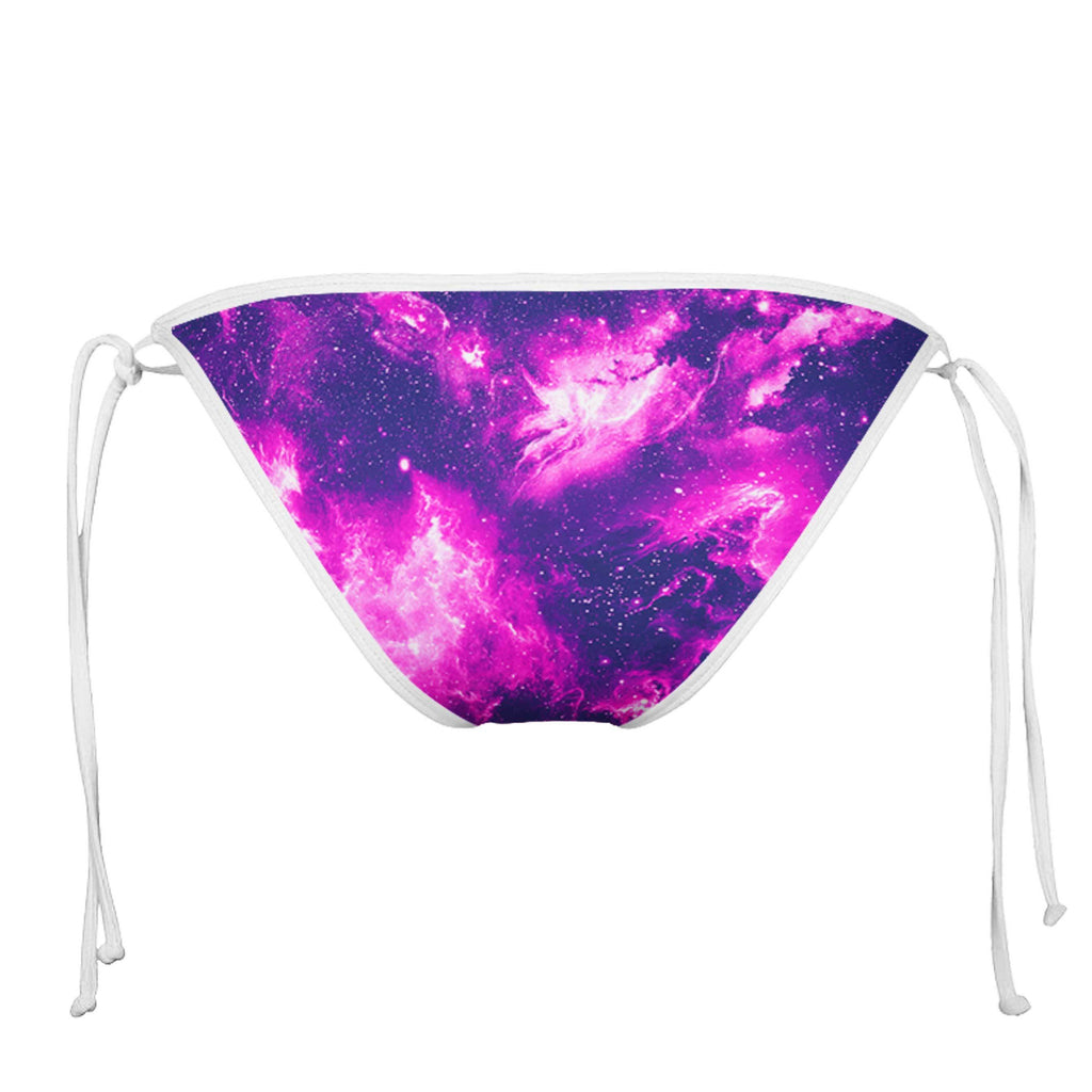 LUSH SPACE WHITE STRING BIKINI BOTTOMS