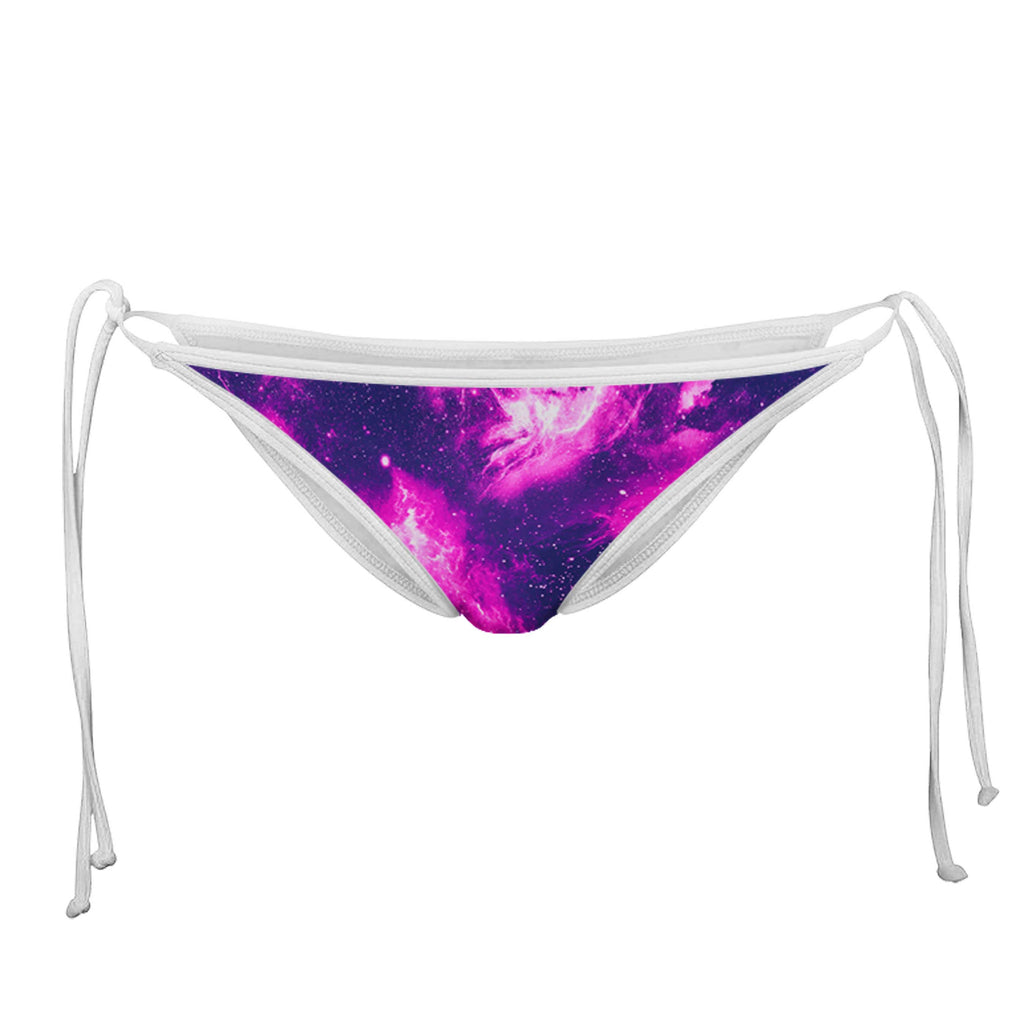 LUSH SPACE WHITE STRING BIKINI BOTTOMS