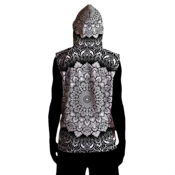 MANDALA GLOW SLEEVELESS HOODIE