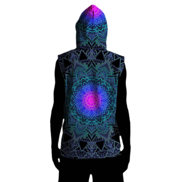 MANDALA LOVE SLEEVELESS HOODIE