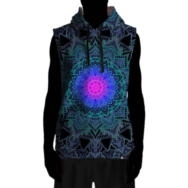 MANDALA LOVE SLEEVELESS HOODIE