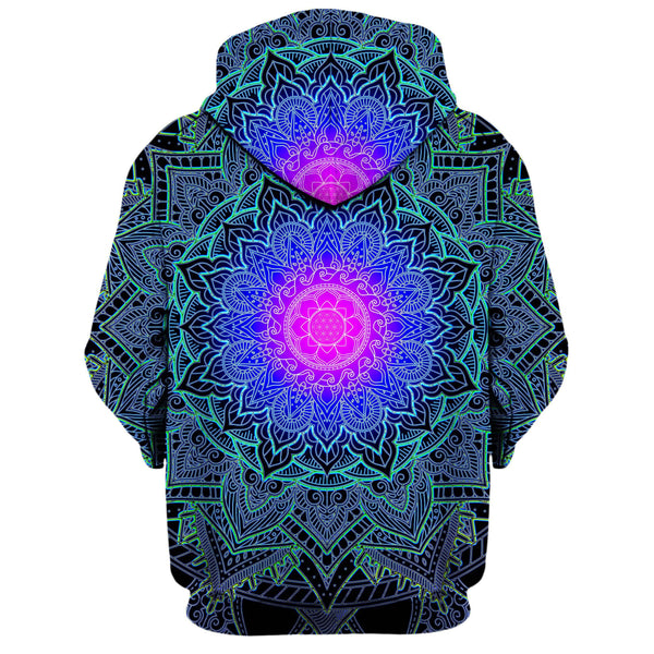 MANDALA LOVE ZIP UP HOODIE