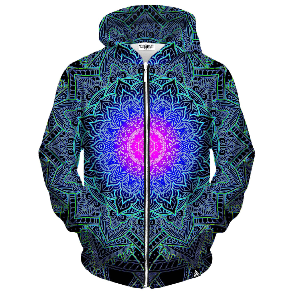MANDALA LOVE ZIP UP HOODIE