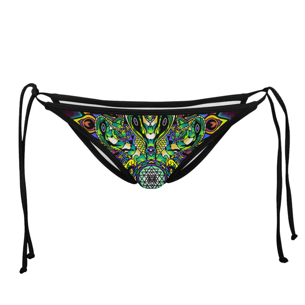 MAYURA BLACK STRING BIKINI BOTTOMS