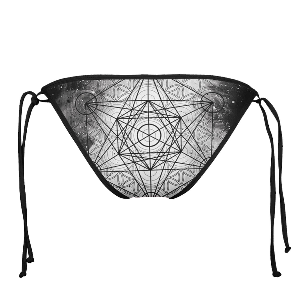 METATRONIC BLACK STRING BIKINI BOTTOMS